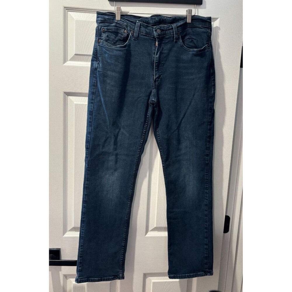 Levi's 514 Mens Blue Jeans W36 L32 MidRise Regular Fit Straight Zip Fly PreOwned